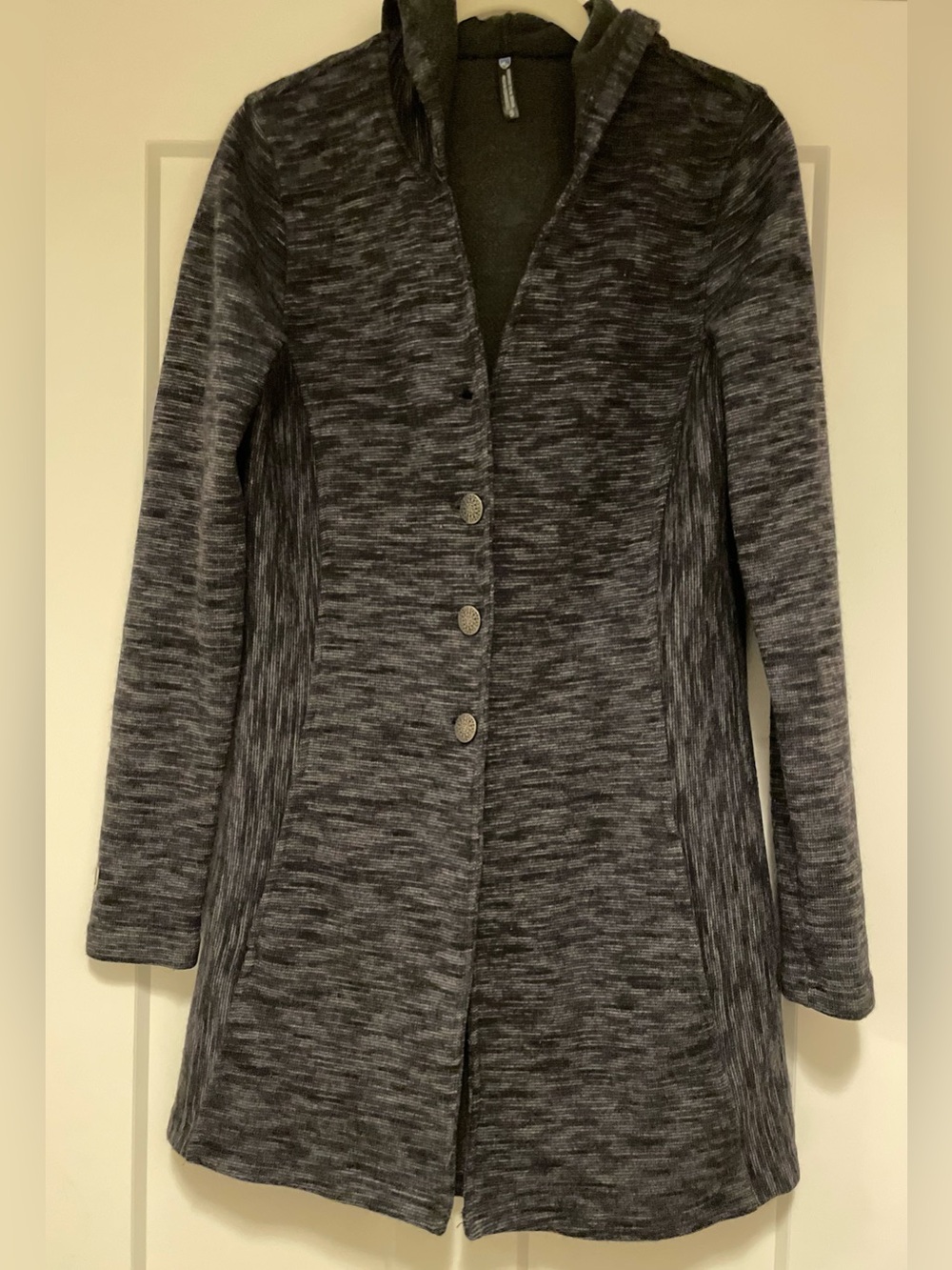 Kuhl Isla Hooded Button-Front Long Cardigan Sweater